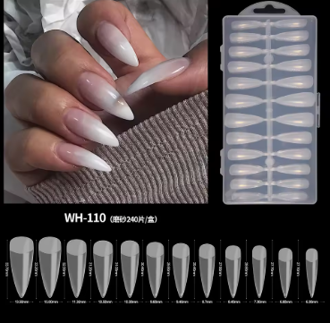 Stiletto False Nail Tips Set