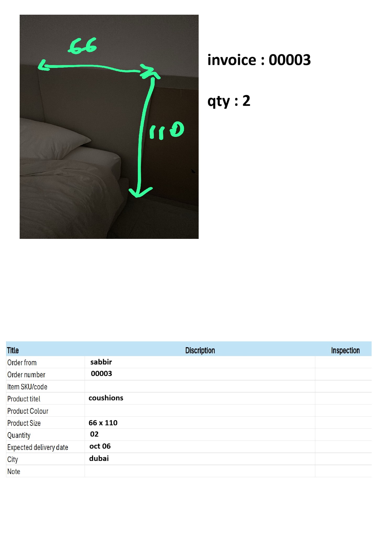 Invoice : 00003