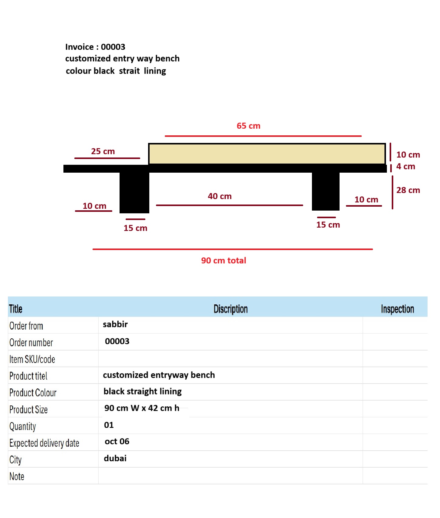 Invoice : 00003