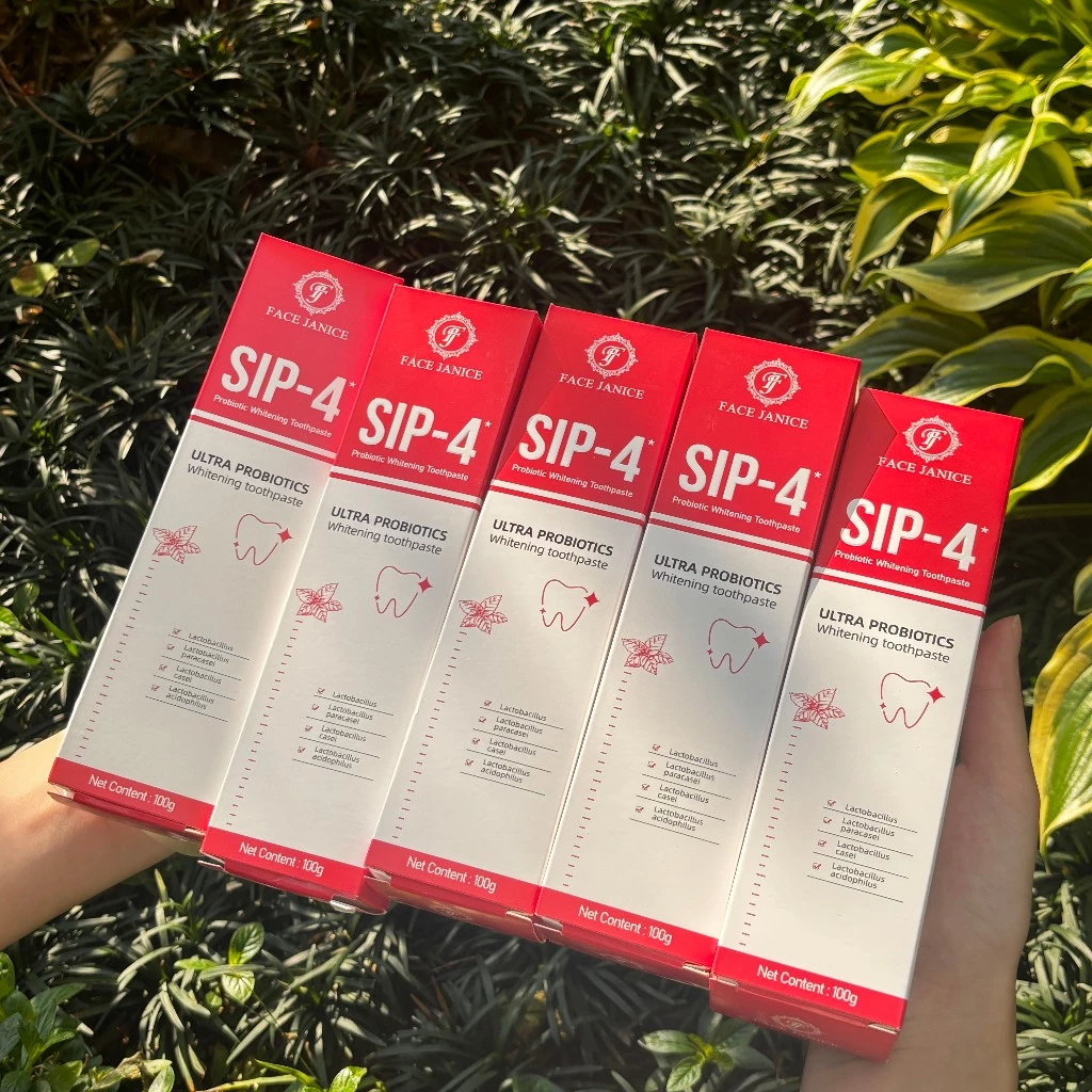 SiP-4 ยาสีฟัน ช่วยขจัดคราบฟัน กลิ่นปาก ลดคราบหินปูน และฟันเหลือง หายใจสดชื่น 100g