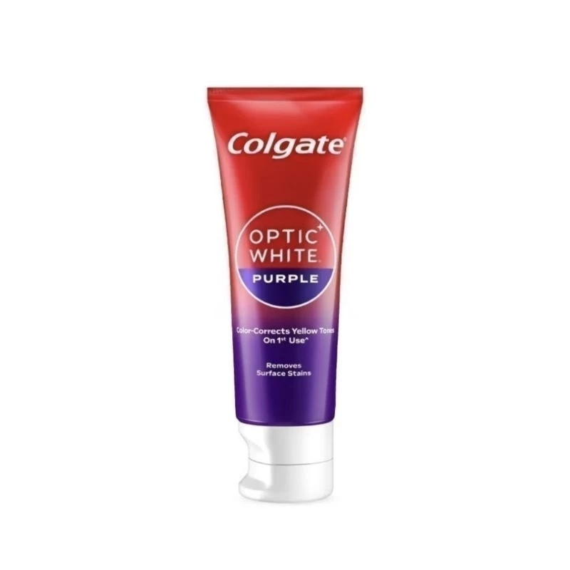 Colgate Optic White Purple 100g. คอลเกต ยาสีฟันม่วง อ๊อพติค ไวท์ เพอร์เพิล ยาสีฟัน 100 กรัม