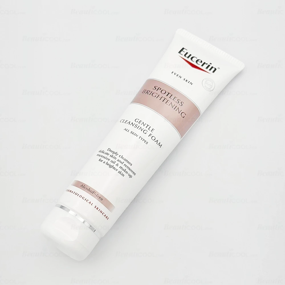 Eucerin Spotless Brightening Gentle Cleansing Foam 150g (ไม่มีซีล) โฟมล้างหน้า ทำความสะอาดสิ่งสกปรก สูตรลดจุดด่างดำ