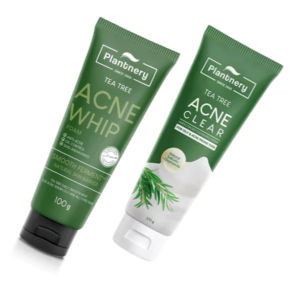 แพลนท์เนอรี่ โฟมล้างหน้า ทีทรี Plantnery Tea Tree Acne Whip Foam 100 g