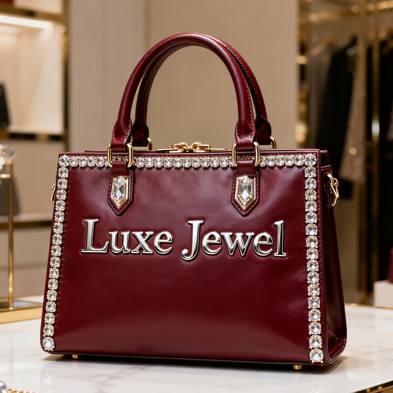 Luxe Jewel Handbag