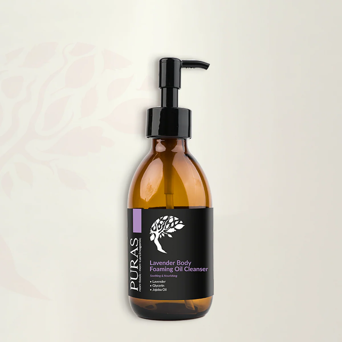 Puras Lavender Body Foaming Oil Cleanser