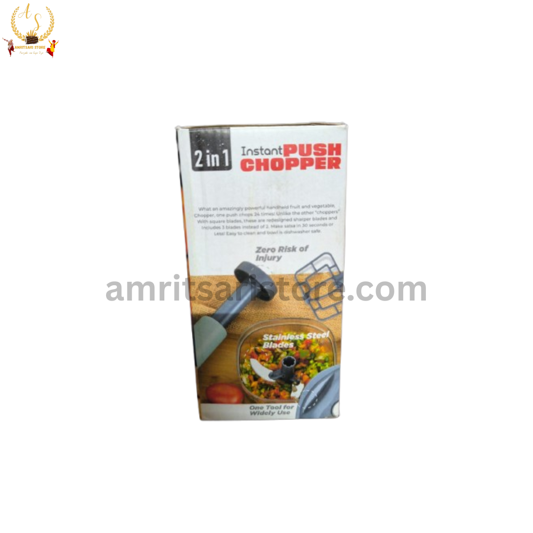 2-in-1 Push Chopper – 650ml