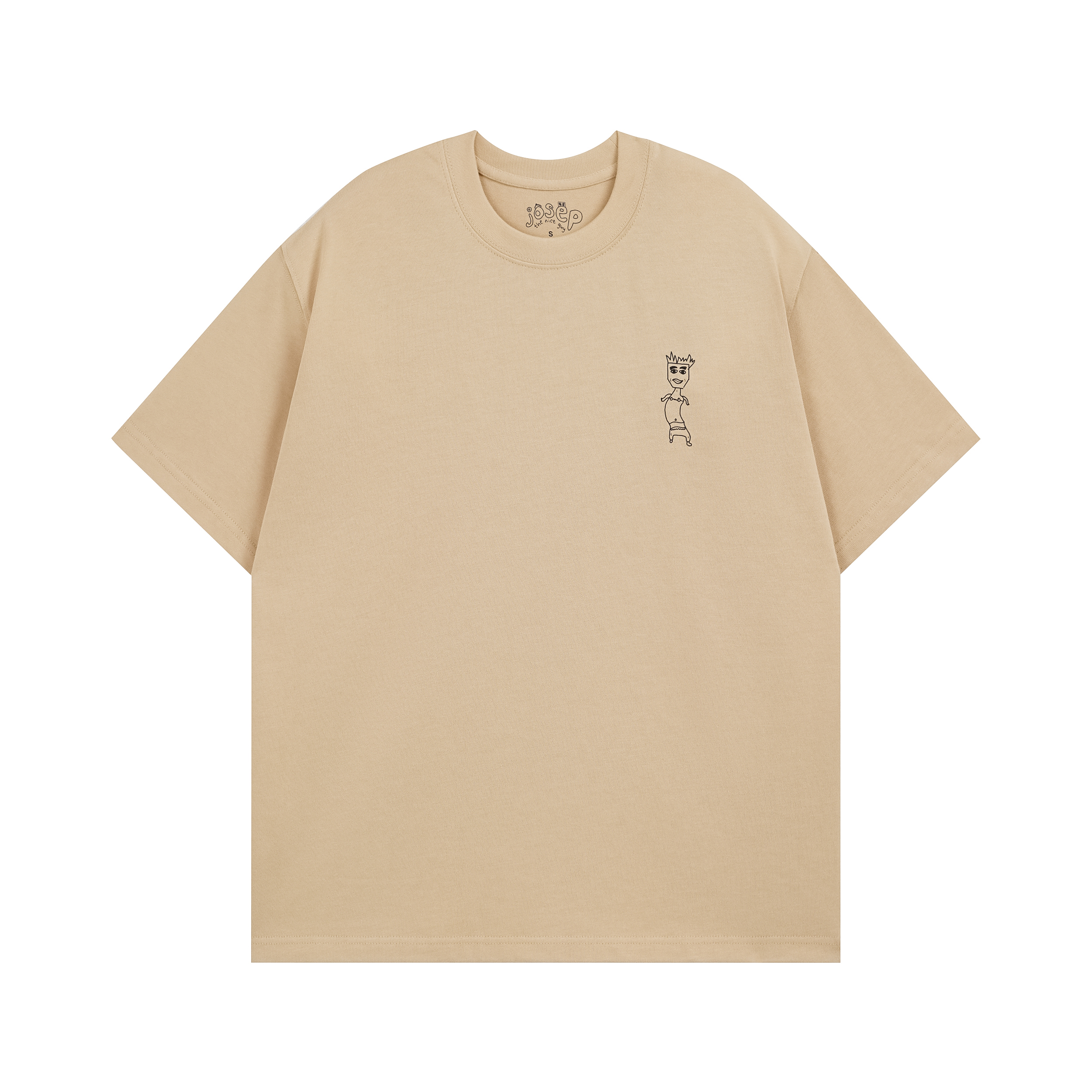 Hæfiġ Tee Sċyrte in Natural