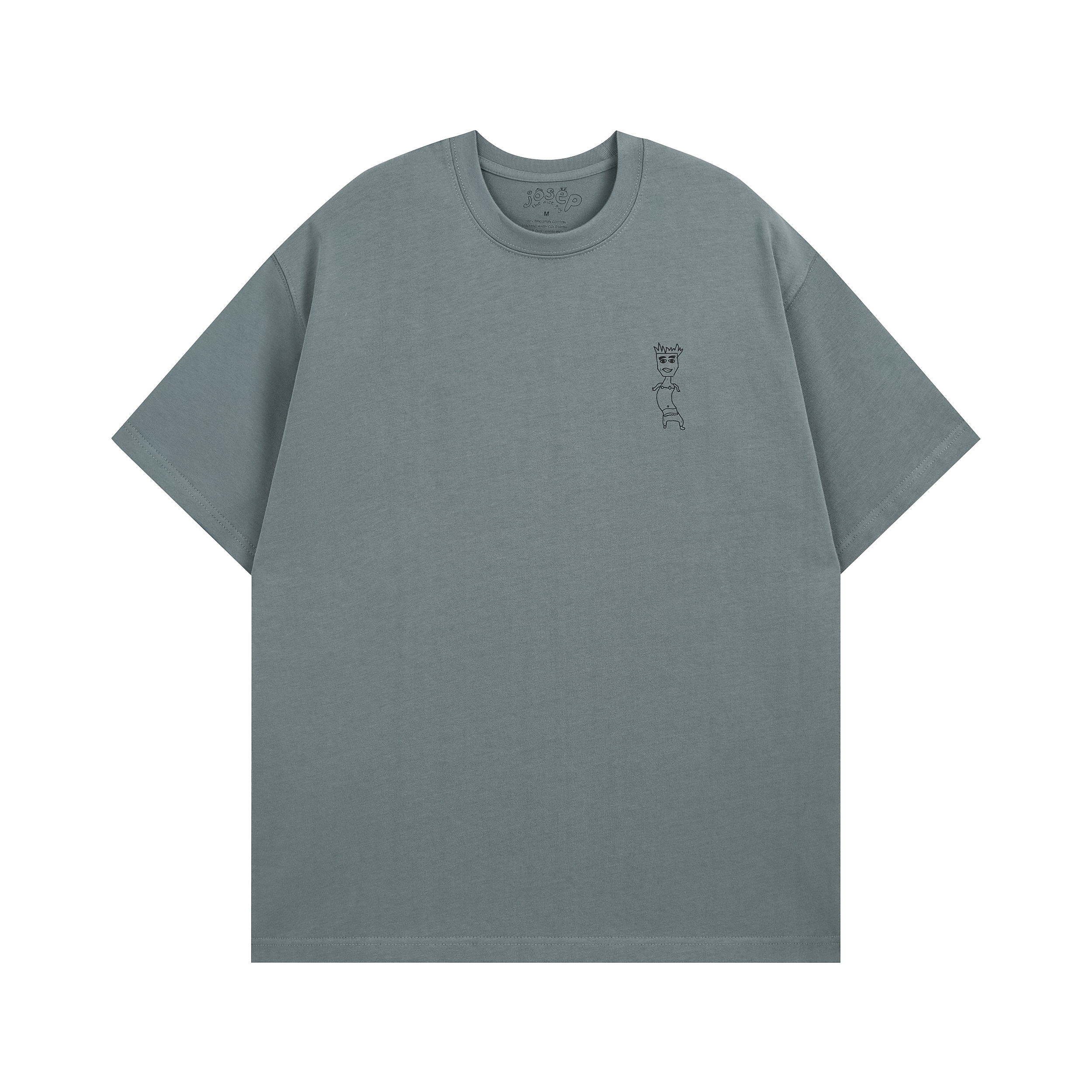 Hæfiġ Tee Sċyrte in Haze Blue