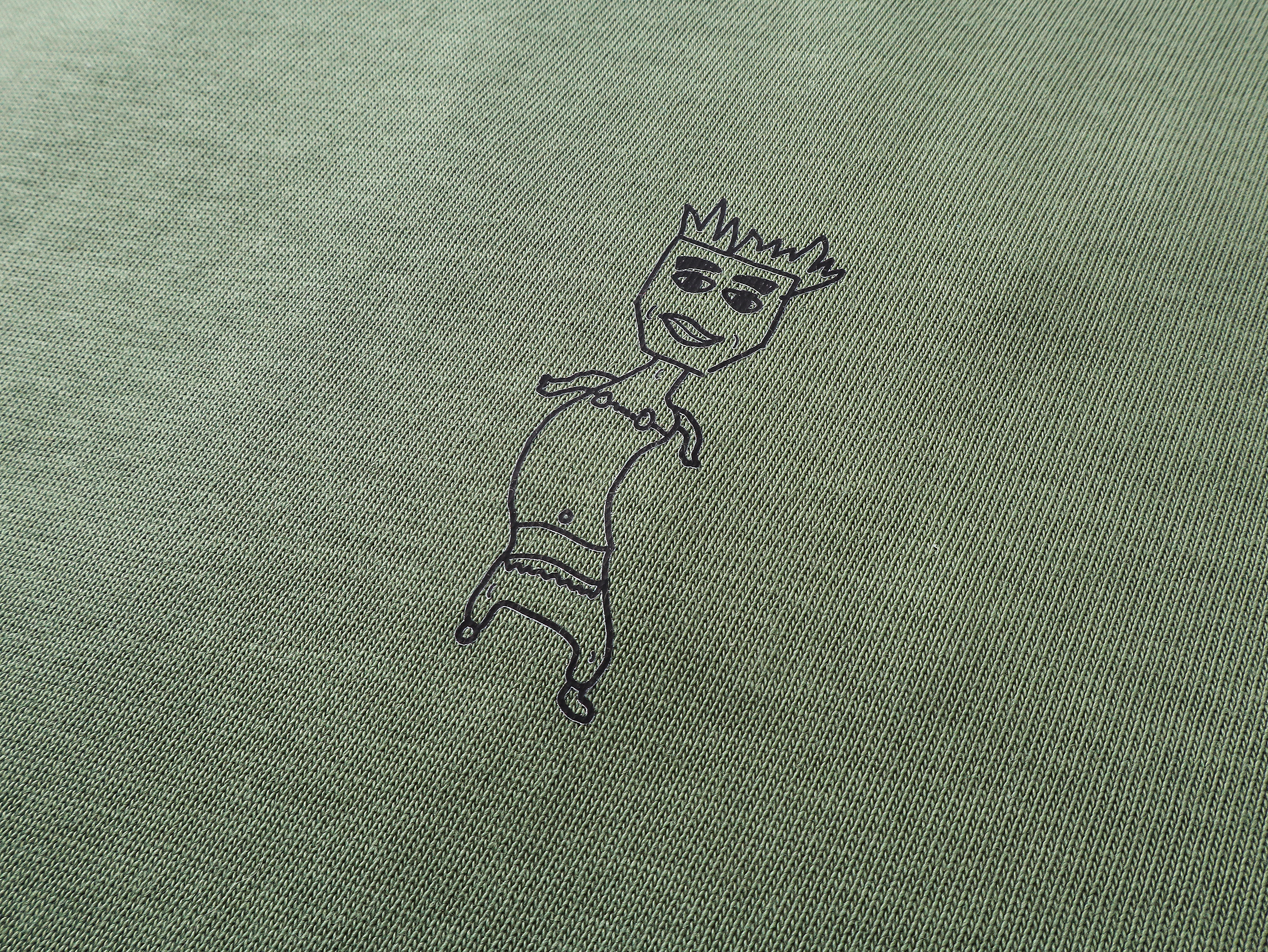 Hæfiġ Tee Sċyrte in Sage Green