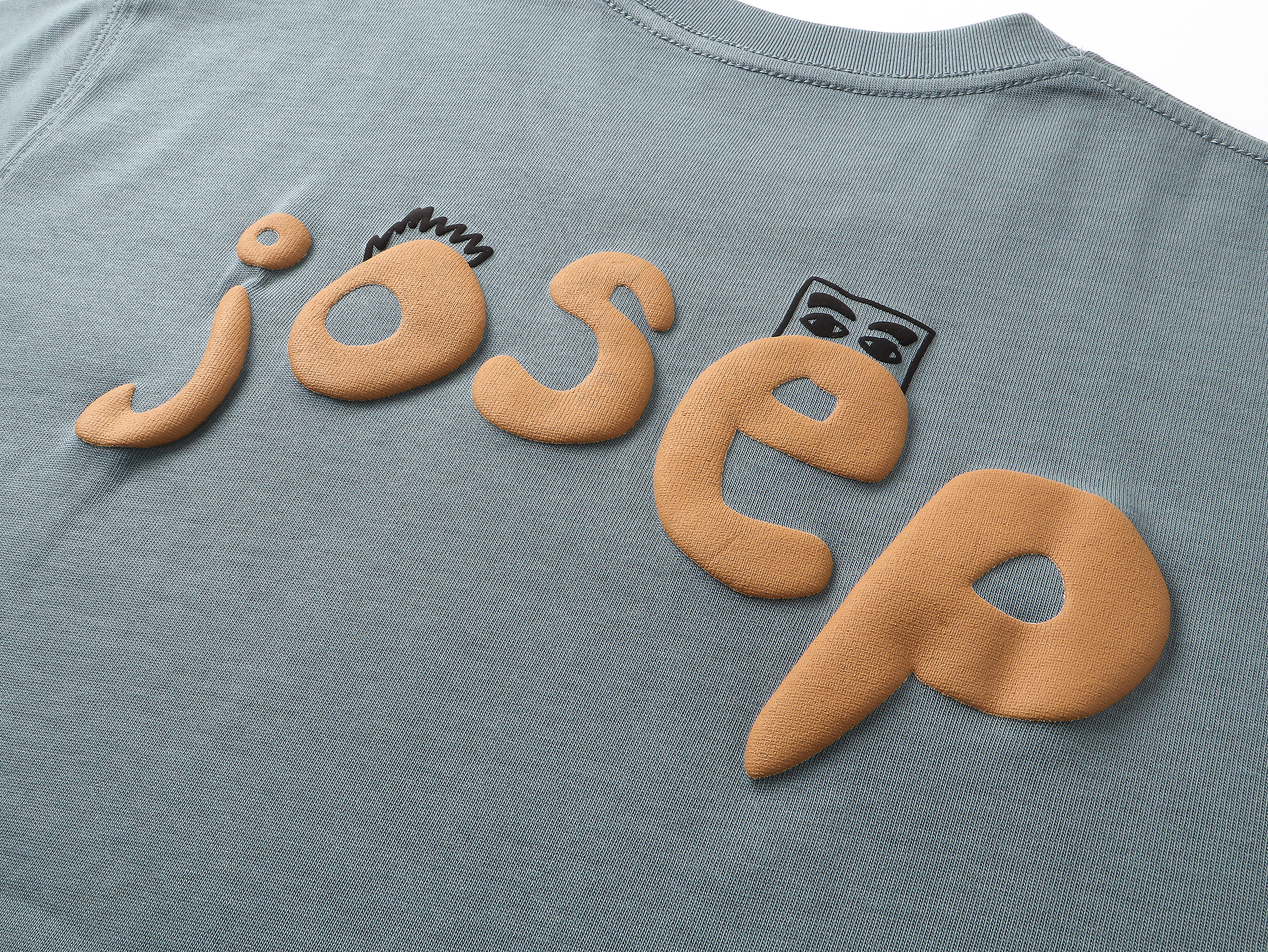 Hæfiġ Tee Sċyrte in Haze Blue