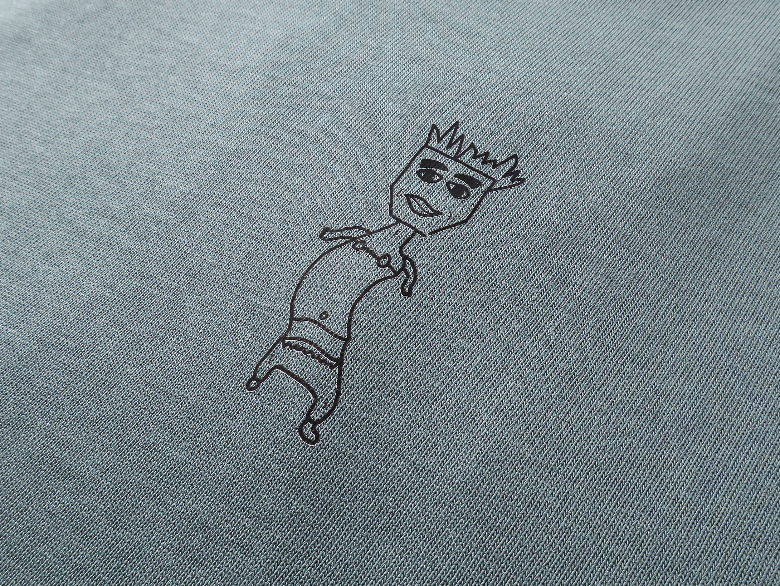 Hæfiġ Tee Sċyrte in Haze Blue