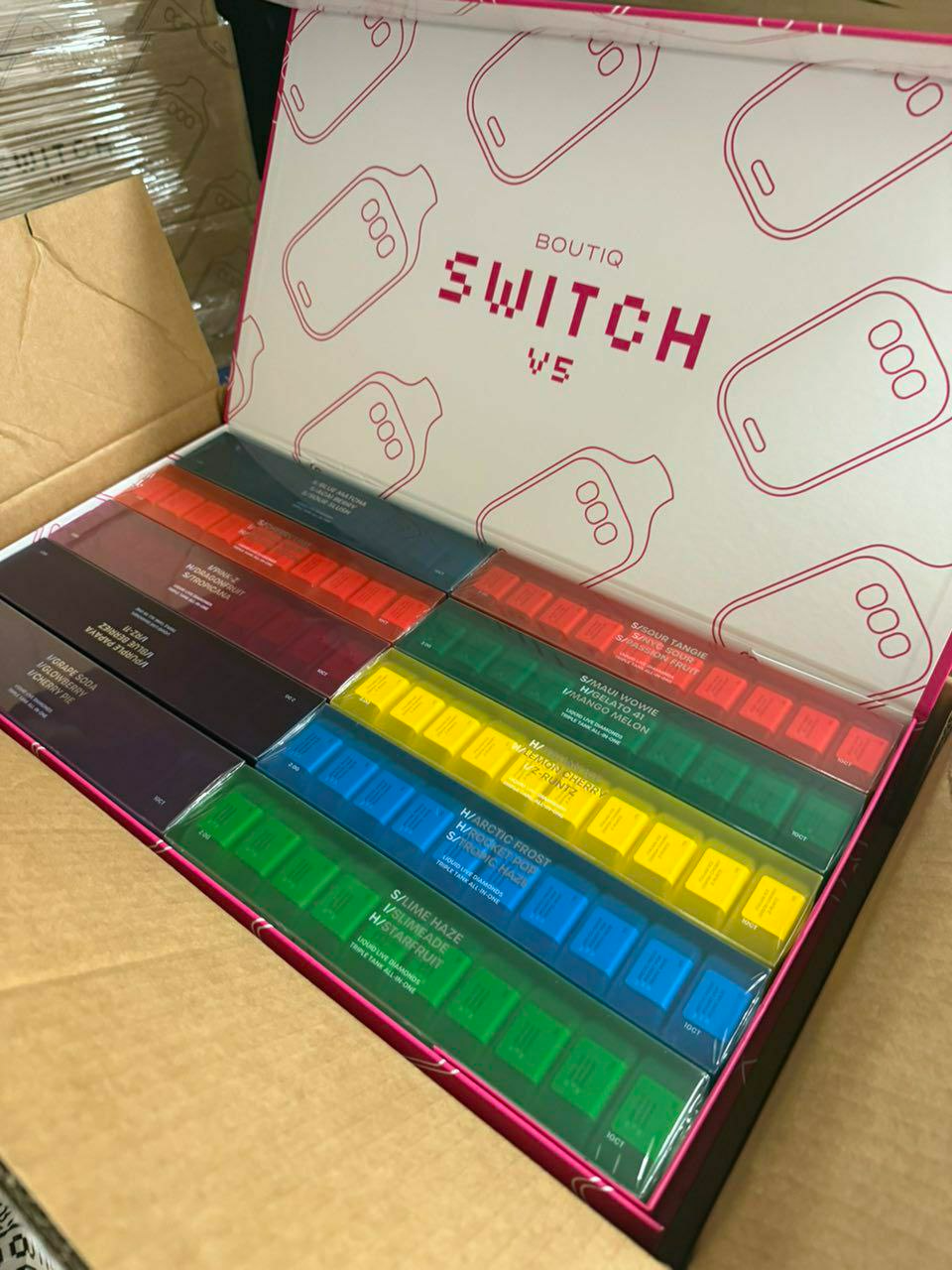 Boutiq Switch V5 Wholesale 2g Disposable Vape – Mixed Flavors | Bulk Deal