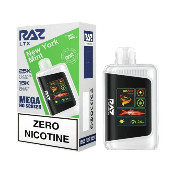 Raz LTX Zero 25,000 Puffs Disposable Vape (0% Nicotine)