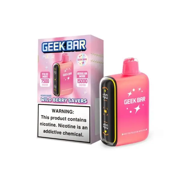 Geek Bar Pulse 15,000 Puffs Disposable Savers Edition | Dual Mesh Coil Rechargeable Vape