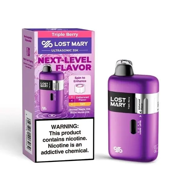 Lost Mary Ultrasonic 35,000 Puffs Disposable Vape – Ultrasonic Coil, 20mL, Rechargeable