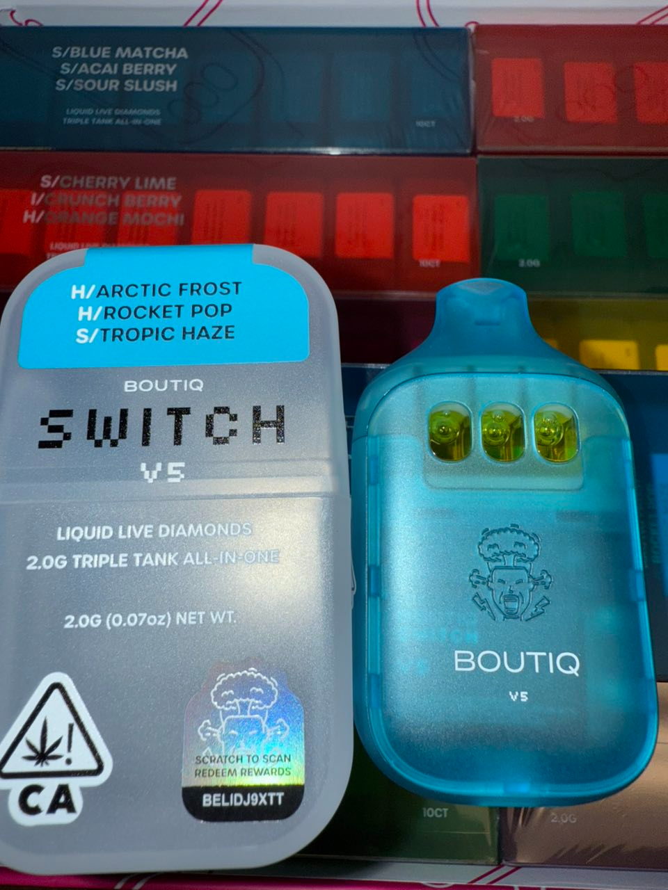 Boutiq Switch V5 (25 Packs) – Mixed Variety 2g Disposable Vapes | Wholesale Deal
