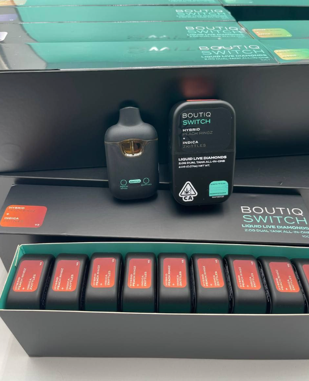 Boutiq Switch Liquid Live Diamonds 2g Disposable Carts – Premium Rechargeable Vape