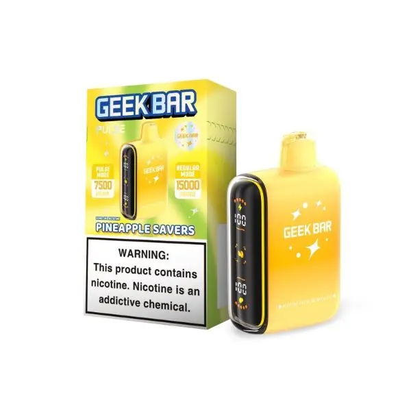 Geek Bar Pulse 15,000 Puffs Disposable Savers Edition | Dual Mesh Coil Rechargeable Vape