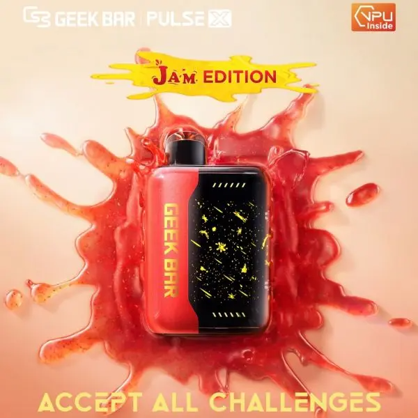Geek Bar Pulse X Jam Edition 25,000 Puffs Disposable Vape | Dual Mesh Coil | Rechargeable