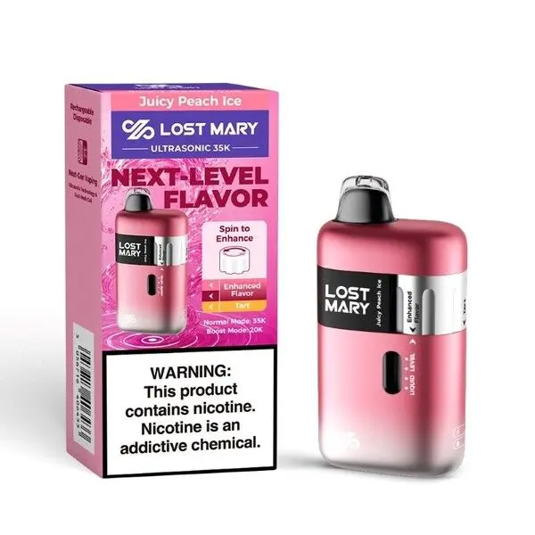 Lost Mary Ultrasonic 35,000 Puffs Disposable Vape – Ultrasonic Coil, 20mL, Rechargeable