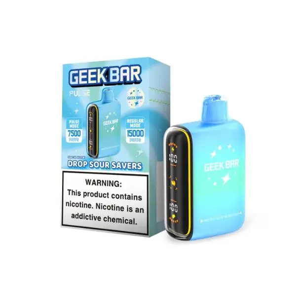 Geek Bar Pulse 15,000 Puffs Disposable Savers Edition | Dual Mesh Coil Rechargeable Vape