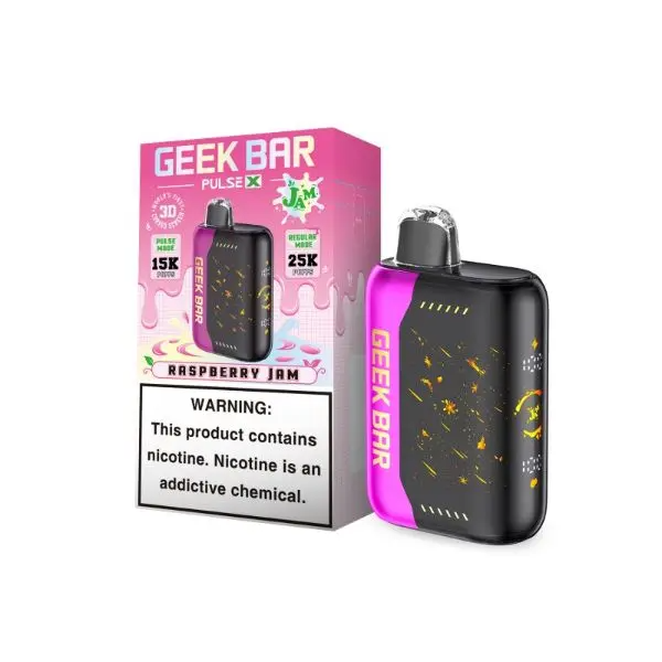 Geek Bar Pulse X Jam Edition 25,000 Puffs Disposable Vape | Dual Mesh Coil | Rechargeable