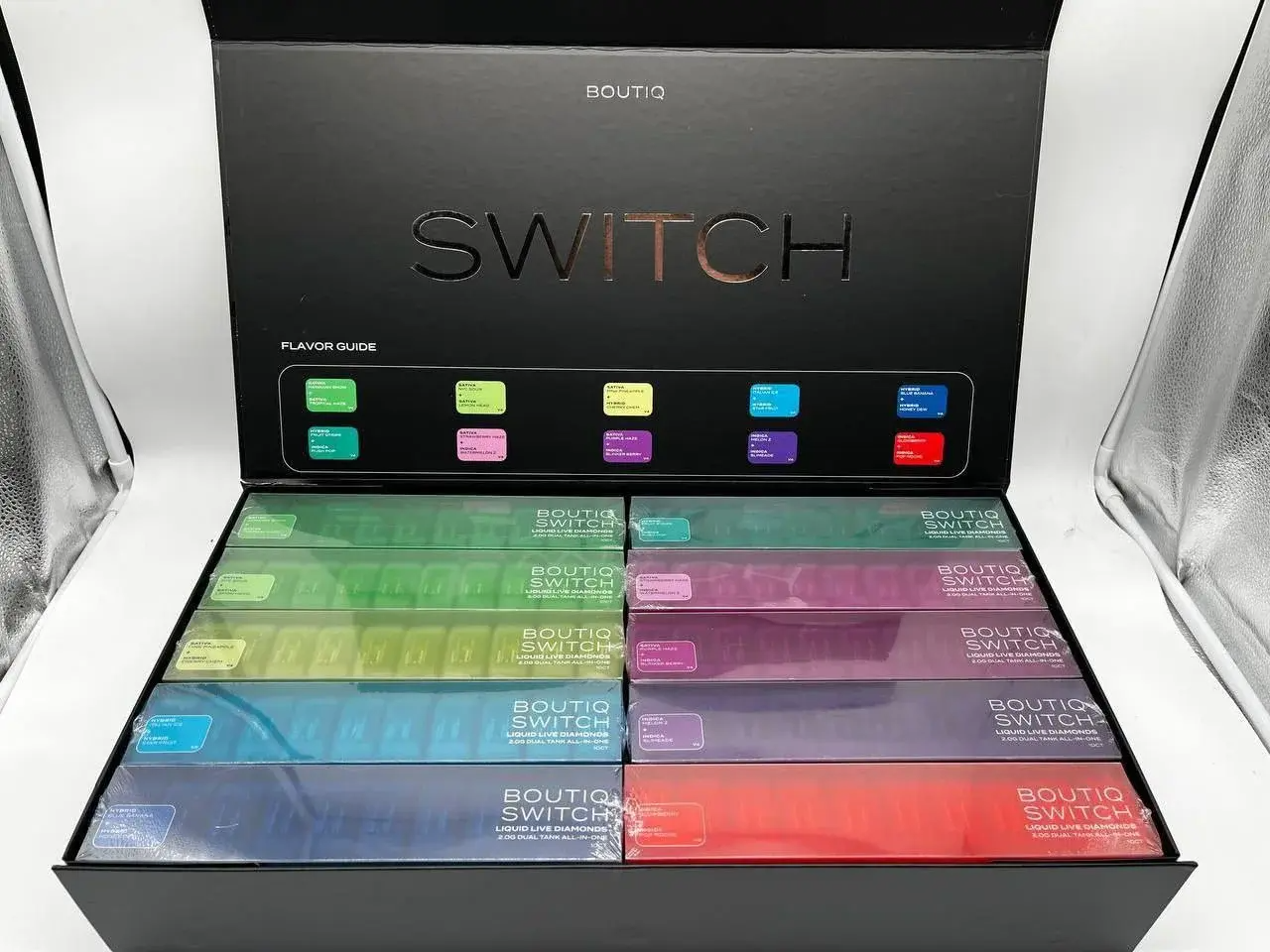 Boutiq Switch V4 Wholesale Deal – Mixed Variety 2g Disposable Vapes