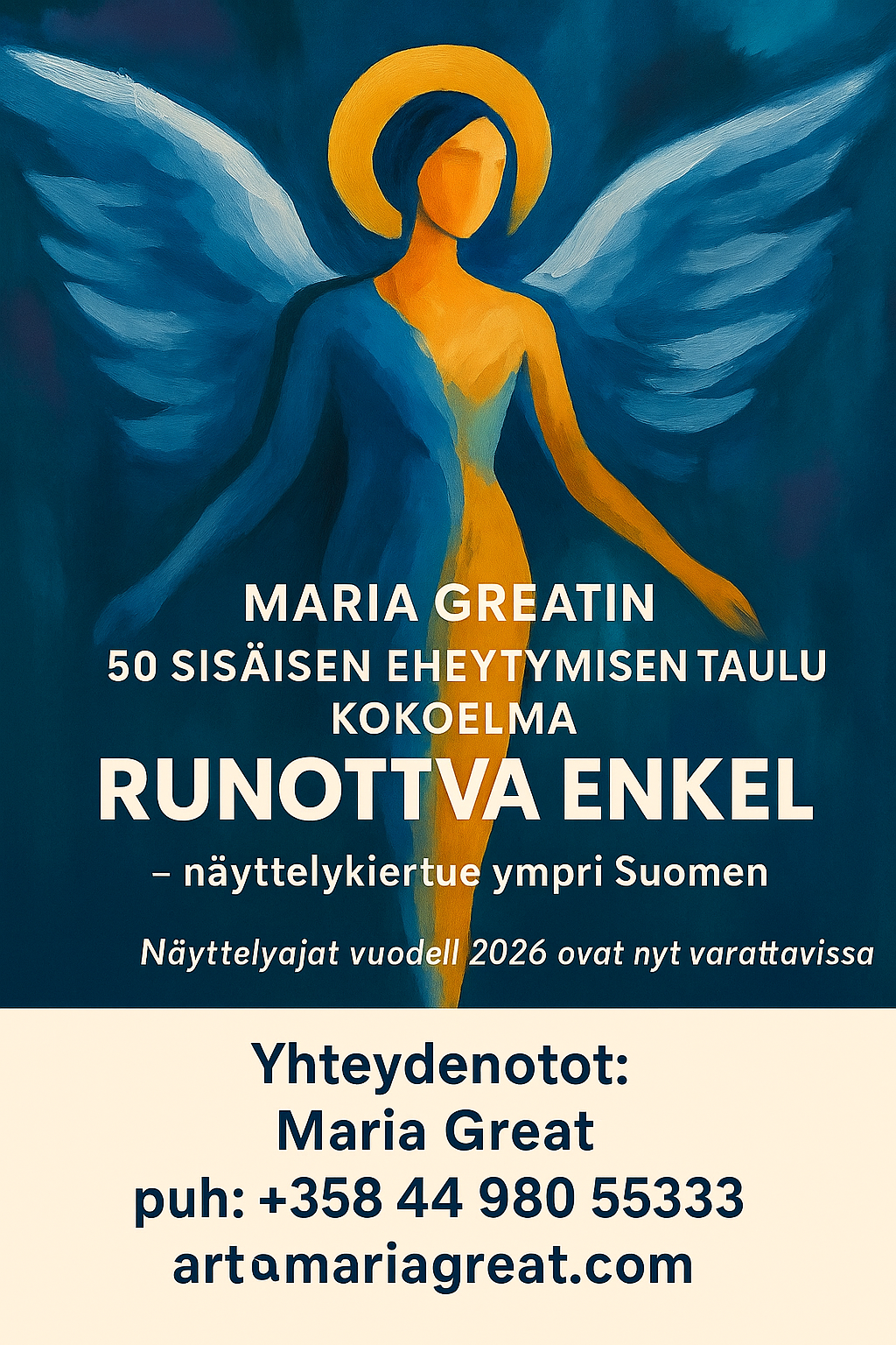 Eheytyvä enkeli taide näyttely 