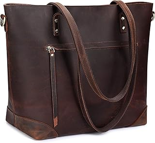 Vintage Leather Tote Bag