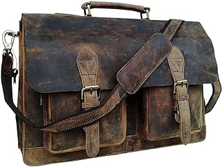 Vintage Leather Messenger Bag