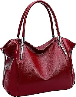 Elegant Red Leather Handbag