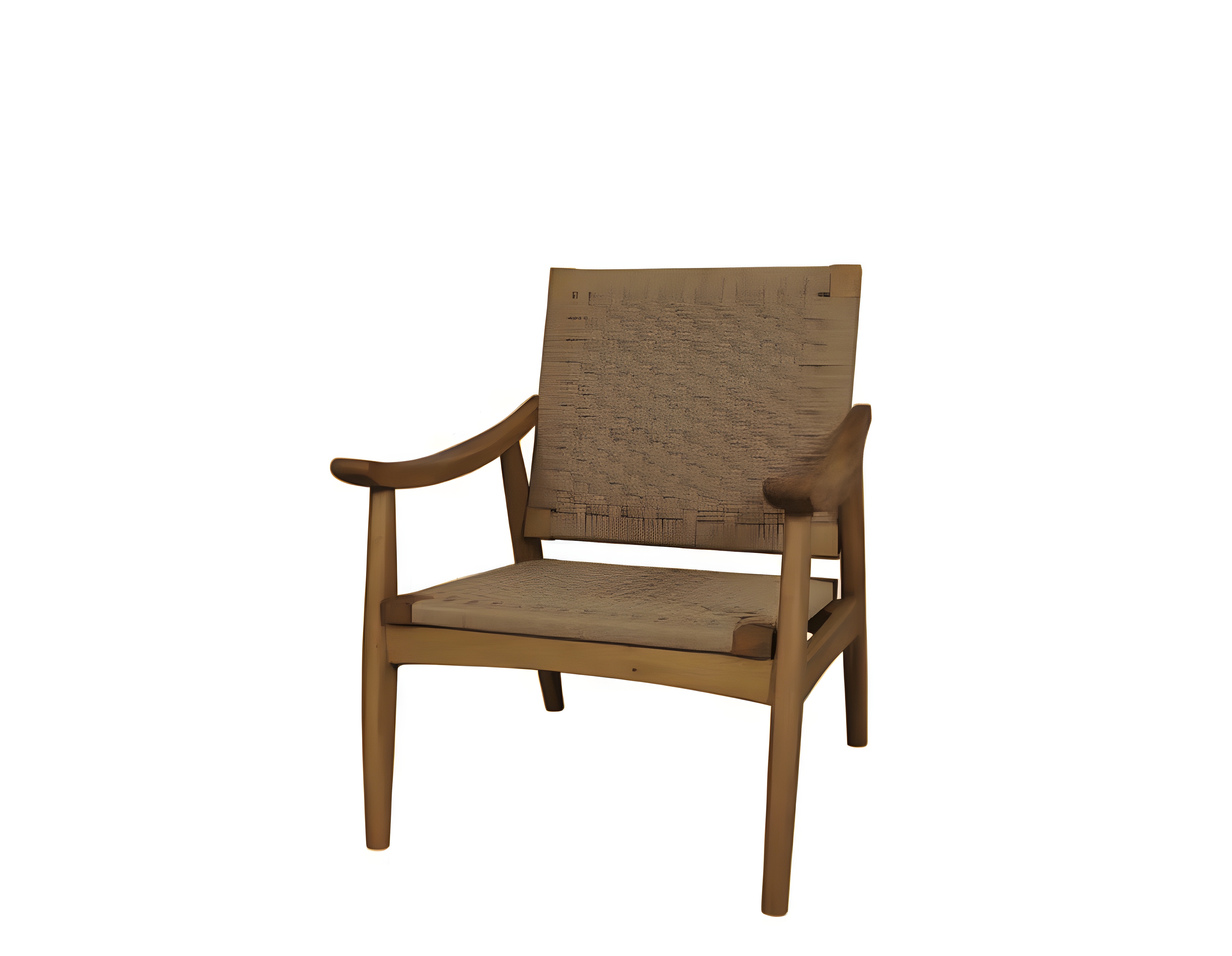 Mid-century modern wooden lounge chair