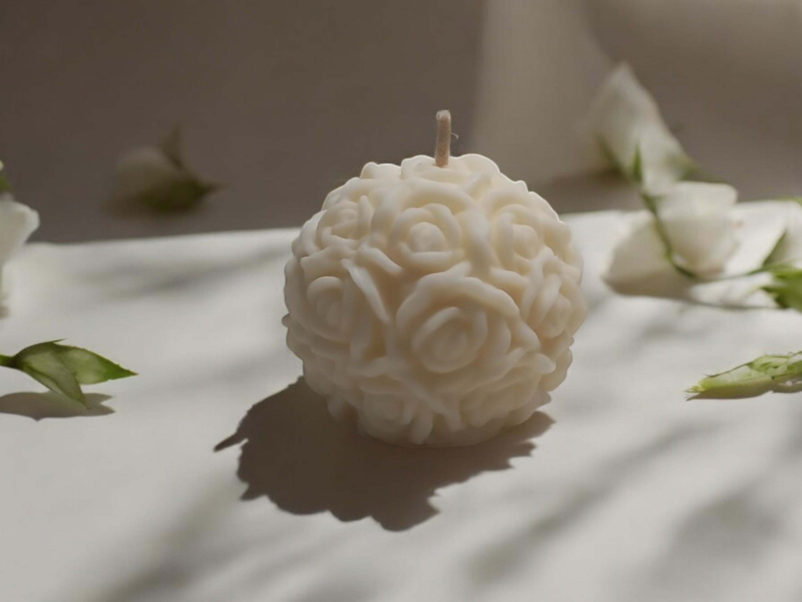 Rose Ball Candle
