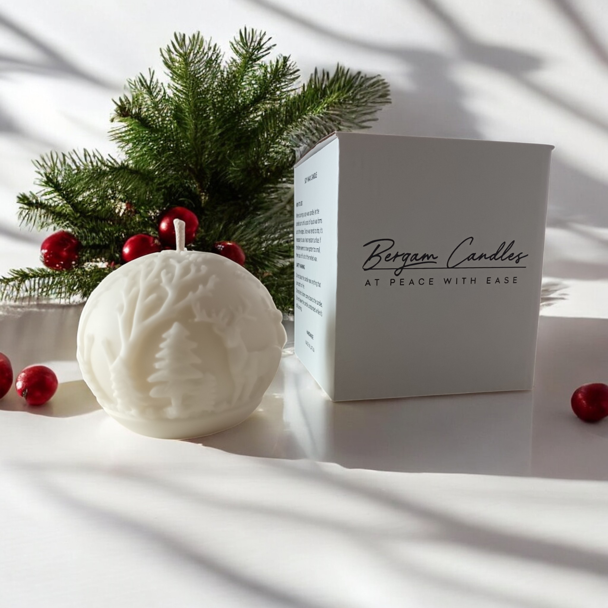 Autumn Deer Ball Candle