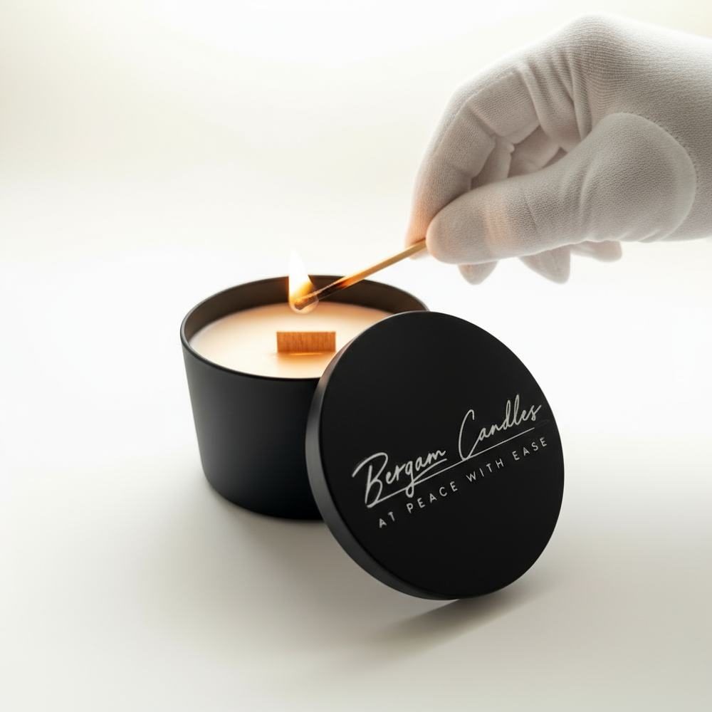 Elegant Wooden Wick Luxury Candles