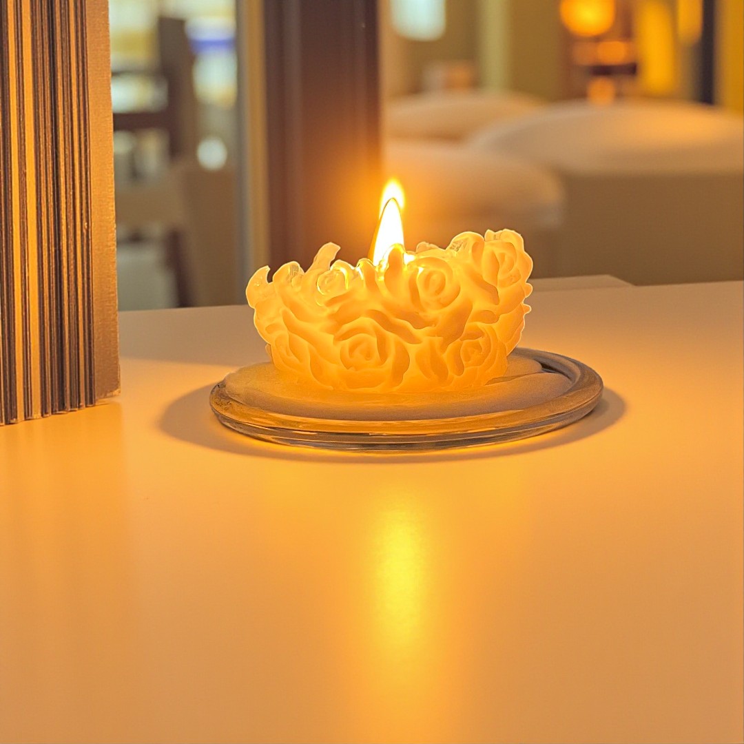 Rose Ball Candle