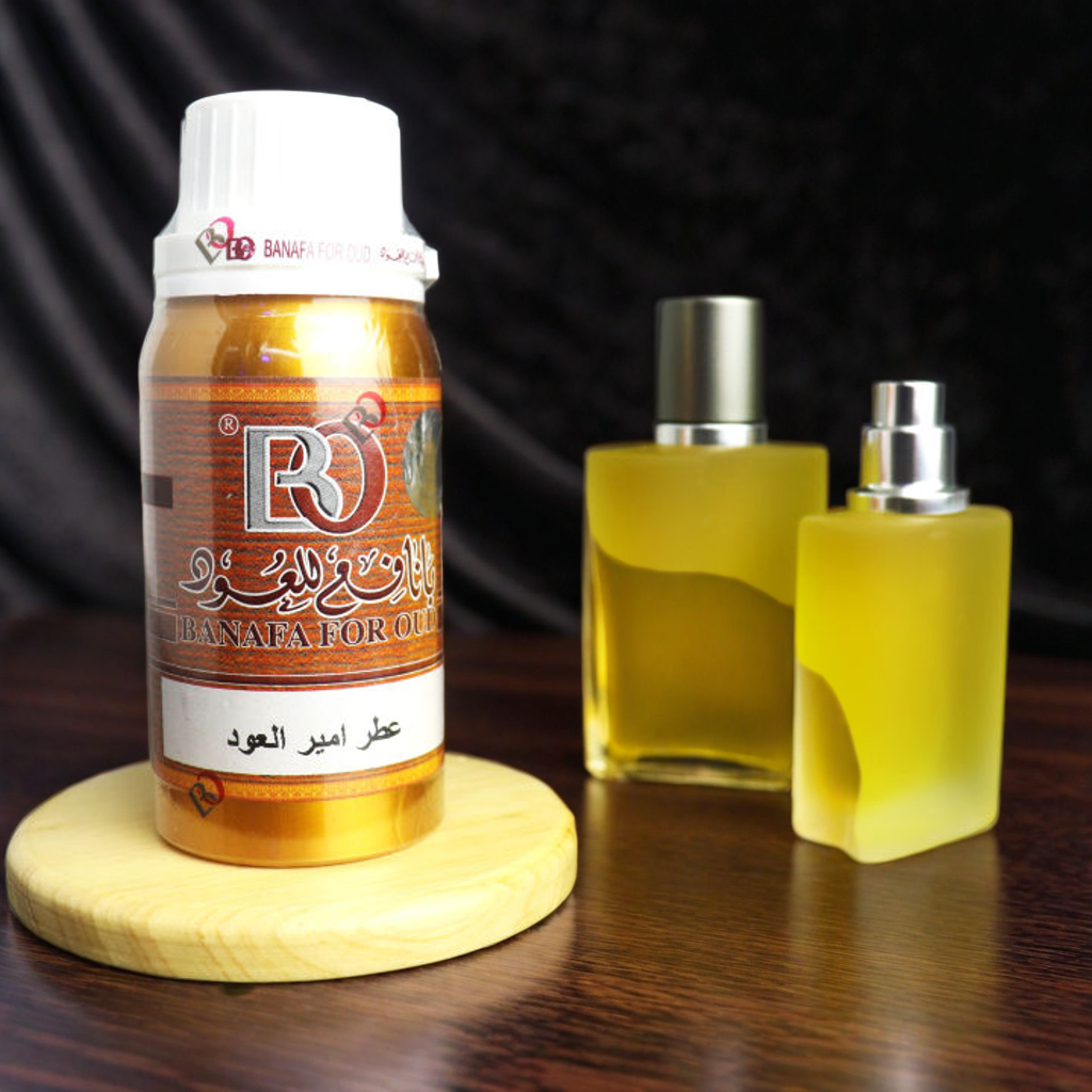 Refill Recycle Parfum Non Alkohol per 5ml – Isi Ulang Aroma Oud & Kasturi Base Shurfan Banafa & Banafa Oud