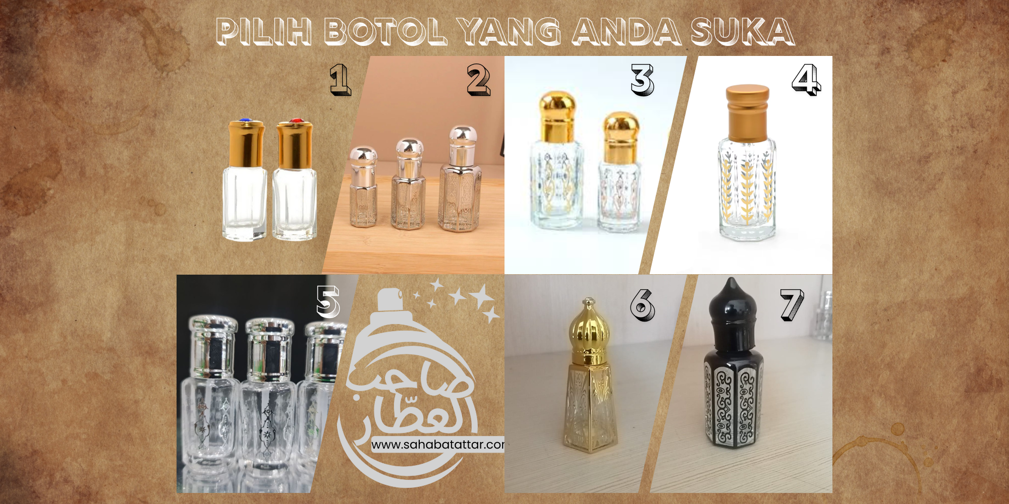 Paket Hadiah Parfum Non Alkohol 10ml & 12ml Mix Aroma Oud & Kasturi – Gratis Box & Botol Eksklusif