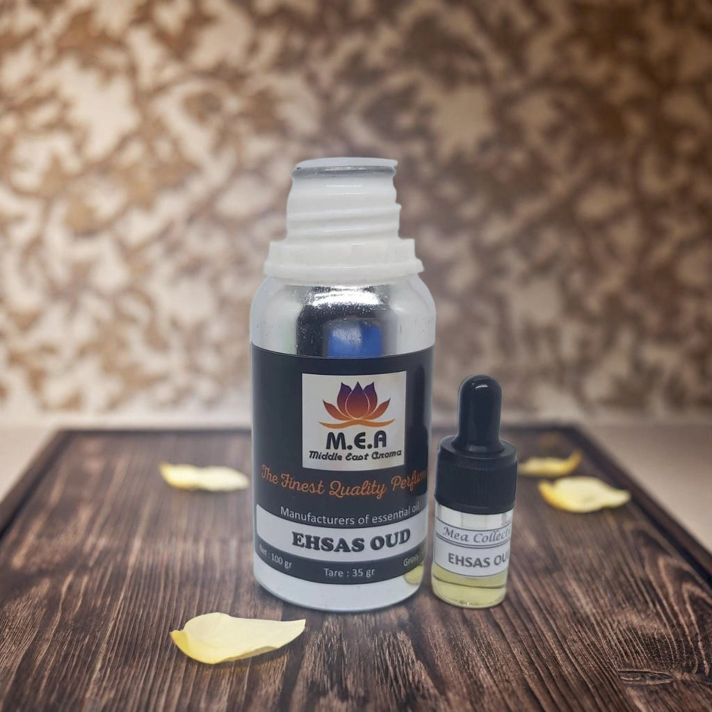 Refill Recycle Parfum Non Alkohol per 5ml – Isi Ulang Aroma Oud & Kasturi Base M.E.A Parfum