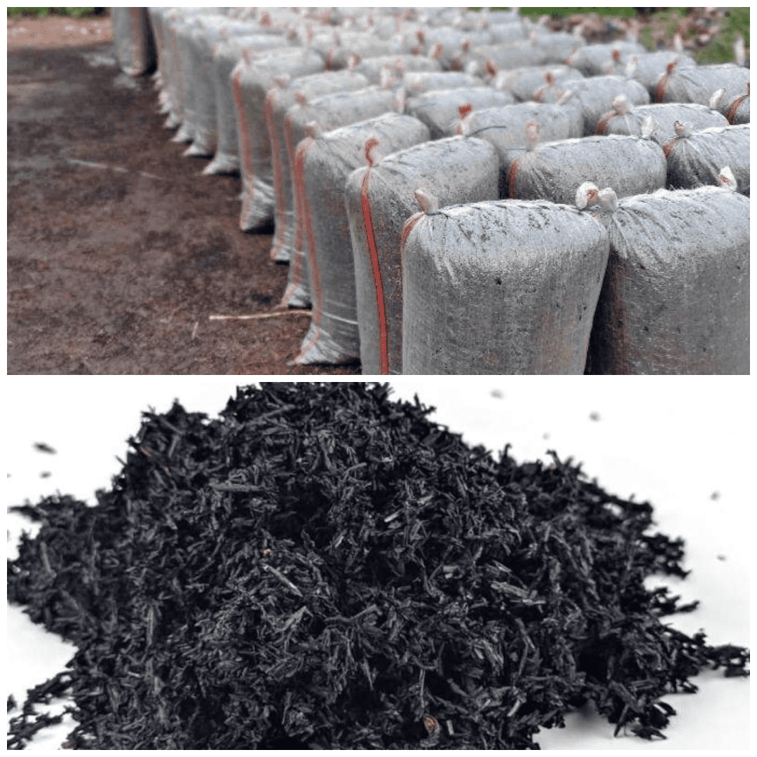 Burnt rice husk