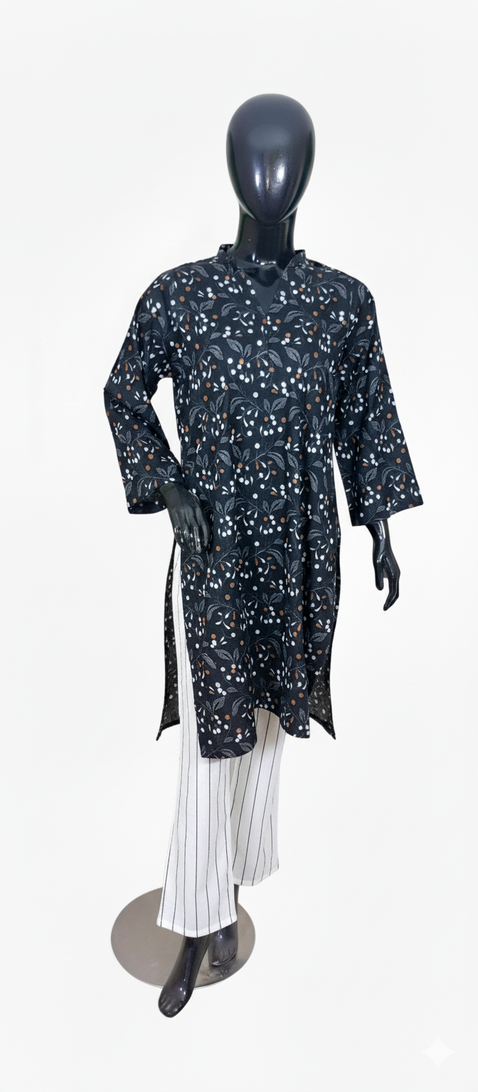 Ladies Kurti & Line Trouser Lawn Cotton Premium
