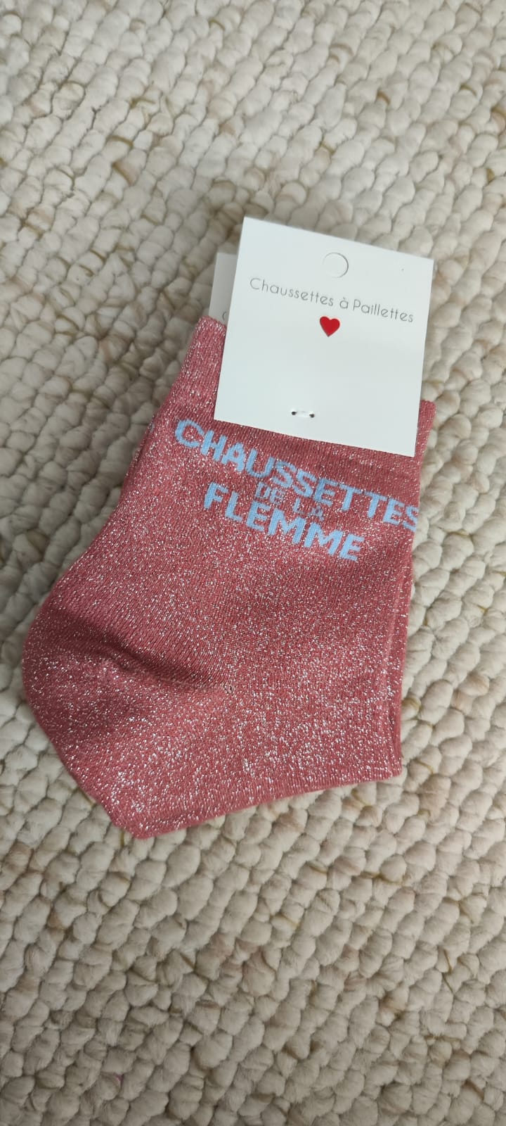 Chaussettes "chaussete de la flemme" 