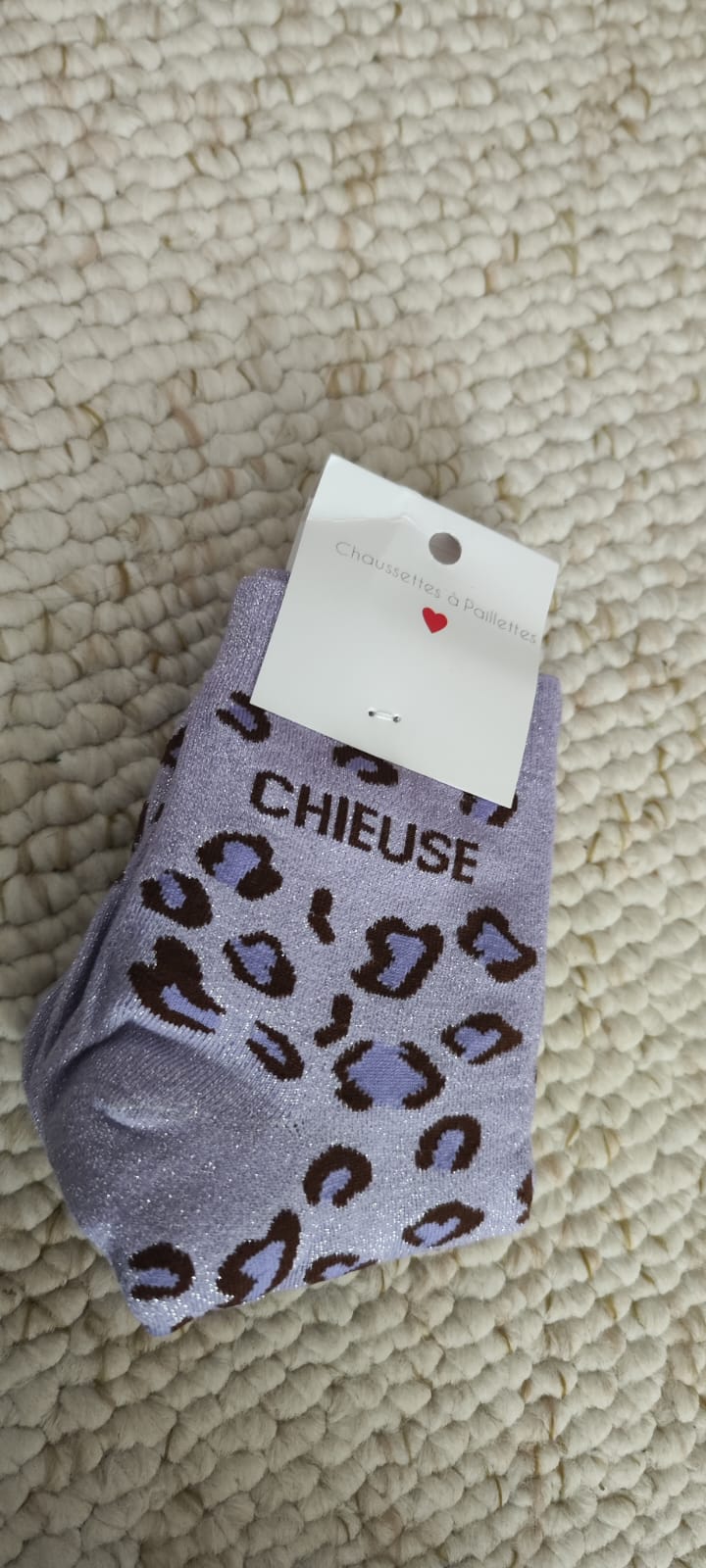 Chaussettes "chieuse" léopard