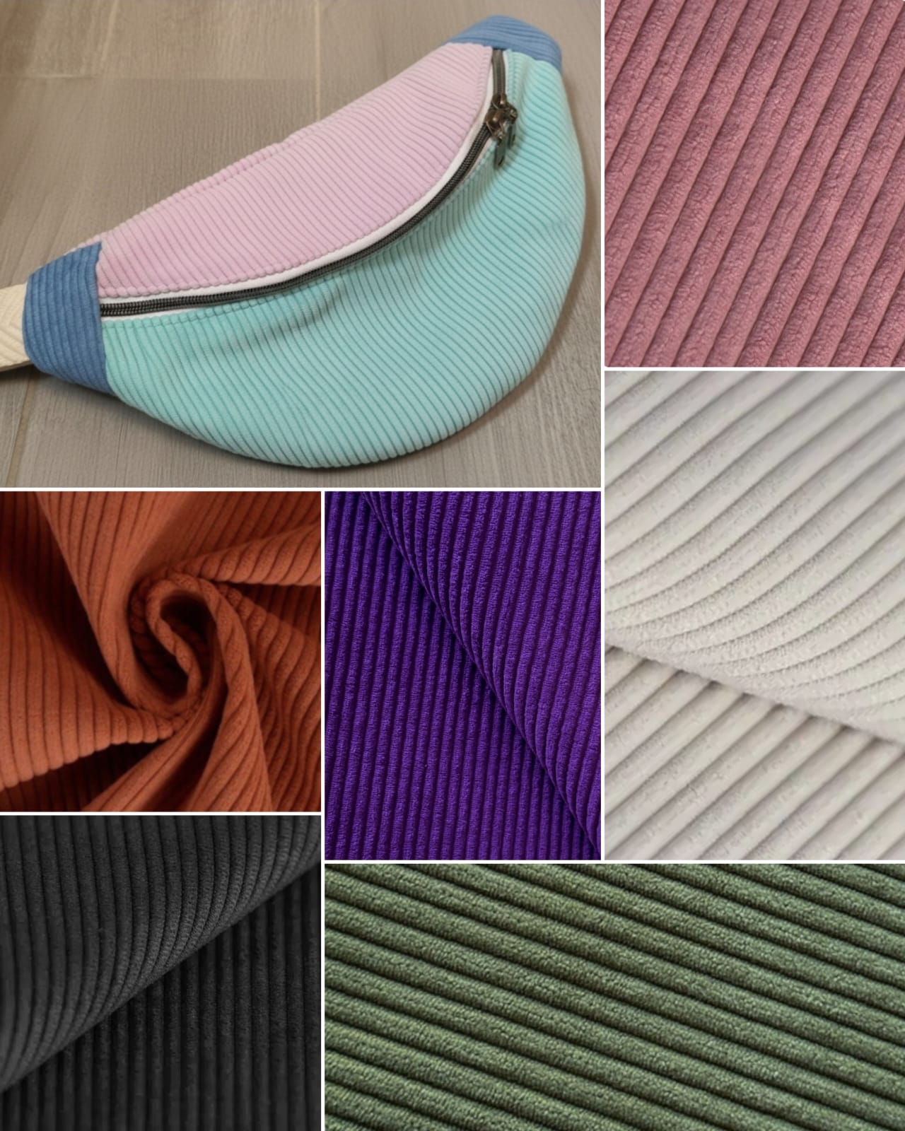 Banane velours côtelé personnalisable