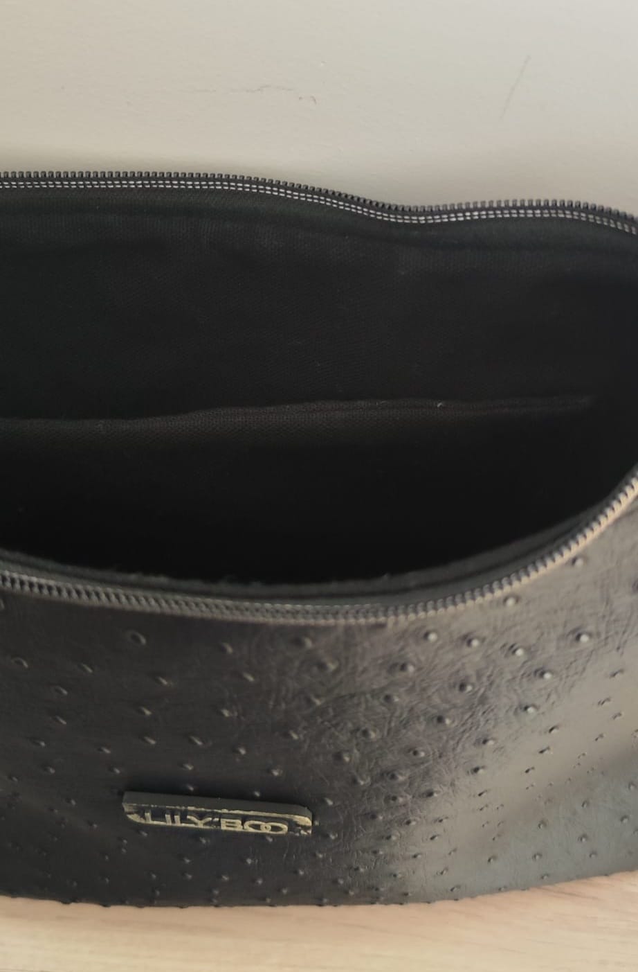 Le sac Boho autruche noir