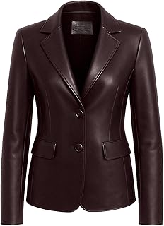 Women’s Faux Leather Blazer