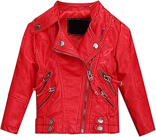 Red Faux Leather Jacket