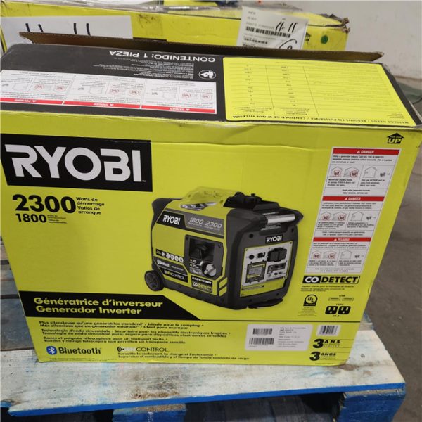 As-Is Ryobi 2300-Watt Bluetooth Inverter Generator