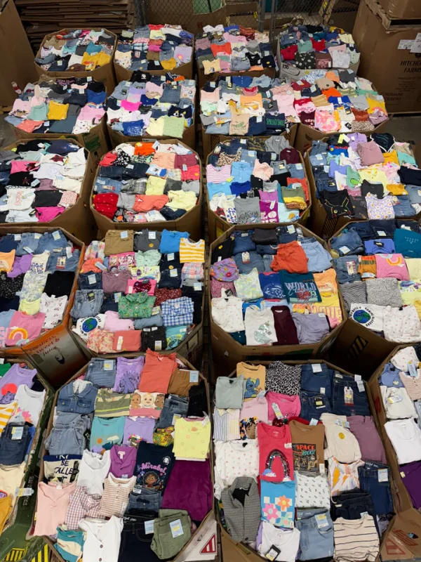 Bulk Assorted Children's Clothing Pallets