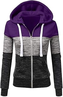 Women's Colorblock Zip-Up Hoodie